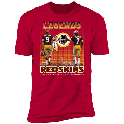 Jurgensen Theismann Legends Redskins Thank Yoi For The Memories Shirt
