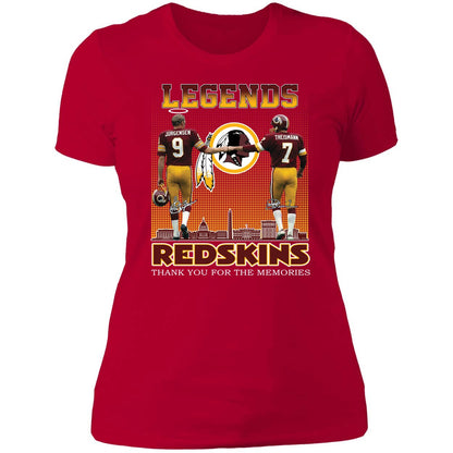 Jurgensen Theismann Legends Redskins Thank Yoi For The Memories Shirt