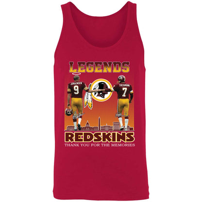 Jurgensen Theismann Legends Redskins Thank Yoi For The Memories Shirt