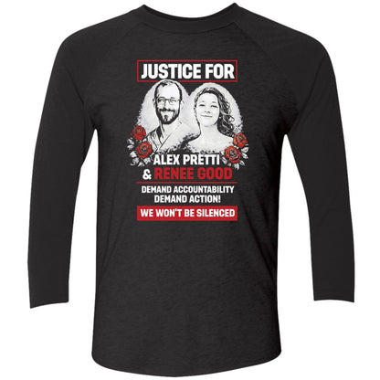 Justice For Alex Pretti And Renee Good We Won't Be Silenced Shirt