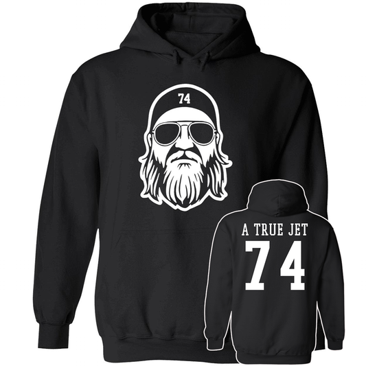 [Front + Back] Justin Fields Nick Mangold A True Jet 74 Hoodie