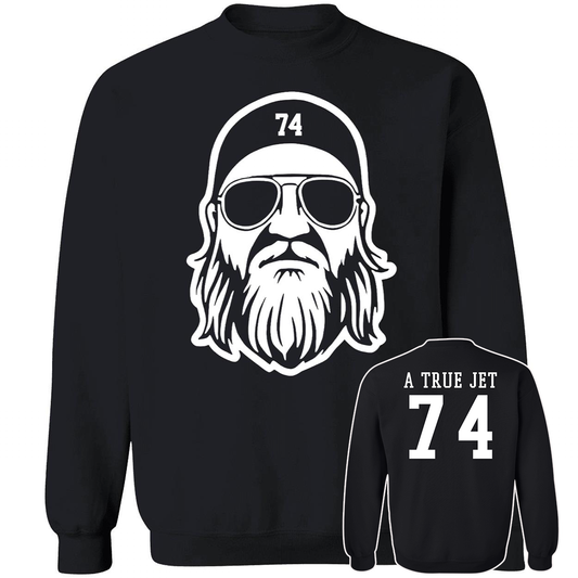 [Front + Back] Justin Fields Nick Mangold A True Jet 74 Sweatshirt