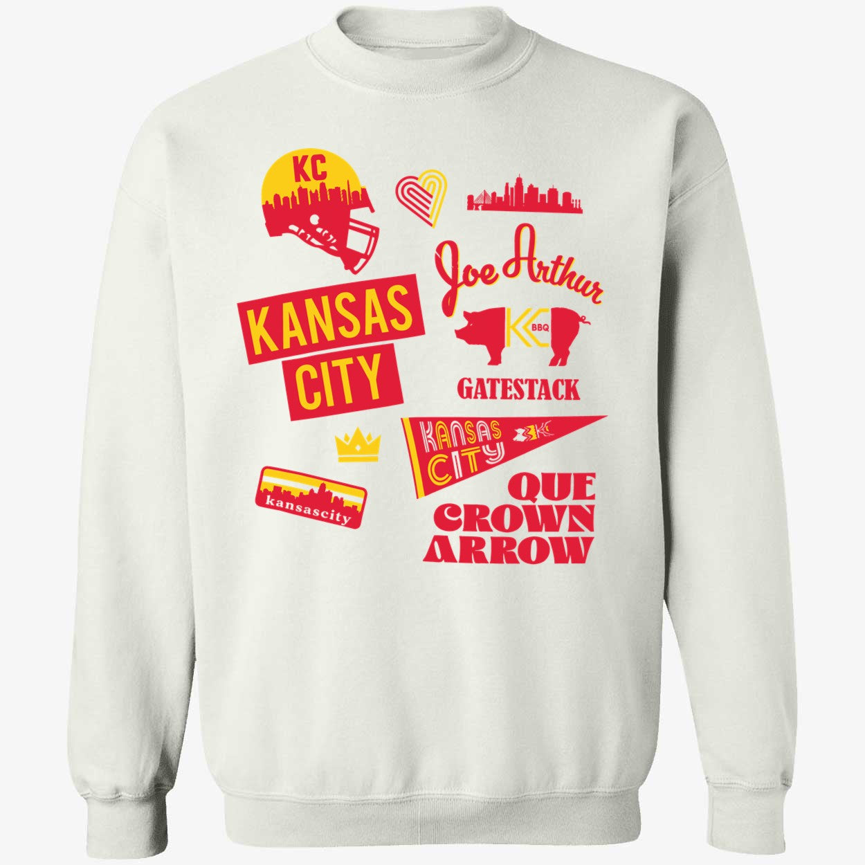 Kansas City Goe Arthur Gatestack Que Crown Arrow Sweatshirt