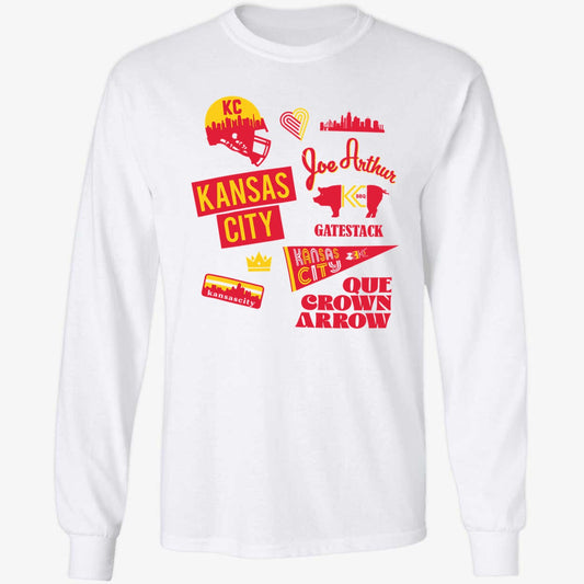 Kansas City Goe Arthur Gatestack Que Crown Arrow Long Sleeve Shirt