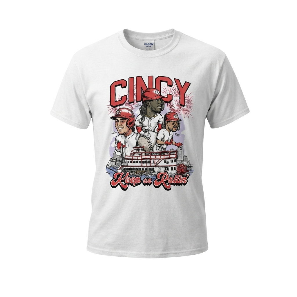 Keep On Rollin Cincinnati Baseball Shirt