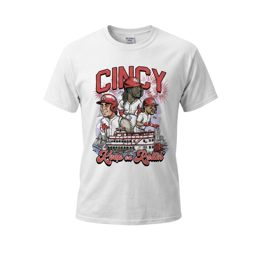 Keep On Rollin Cincinnati Baseball Shirt