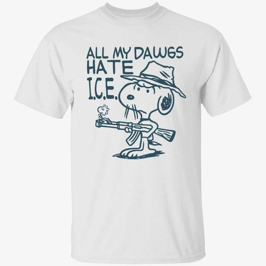 Kevin Ku All My Dawgs Hate Ice Shirt