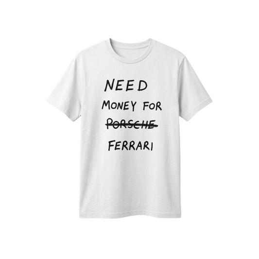 Kim Kardashian Wearing Need A Ferrari Shirt