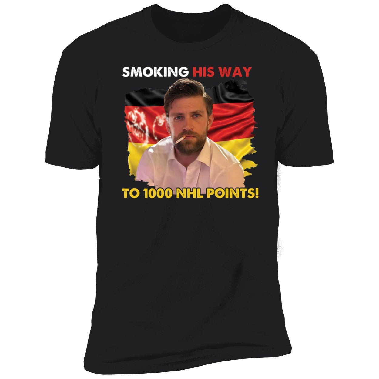 Leon Draisaitl Smoking His Way To 1000 NHL Points Long Sleeve Shirt