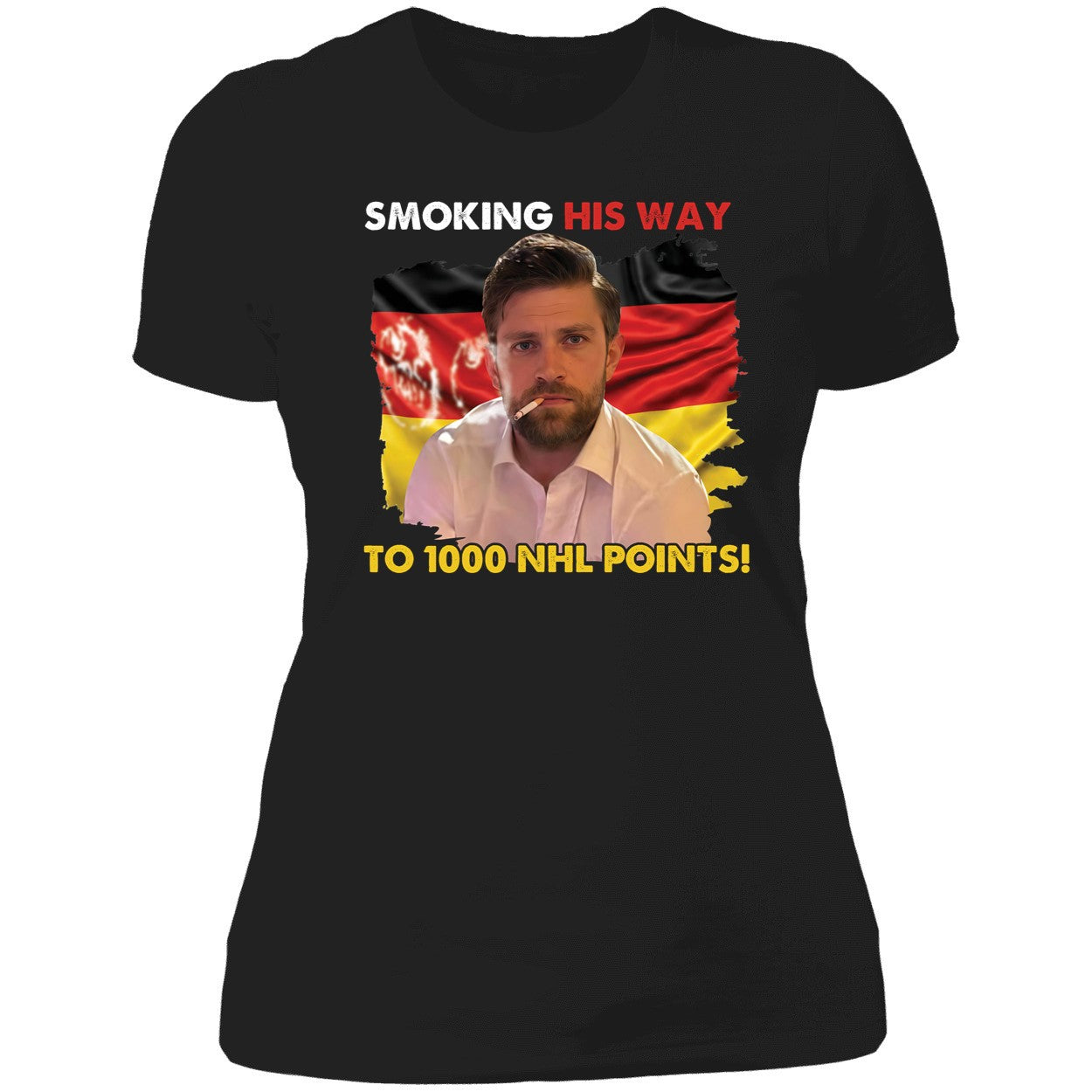 Leon Draisaitl Smoking His Way To 1000 NHL Points Premium SS T-Shirt