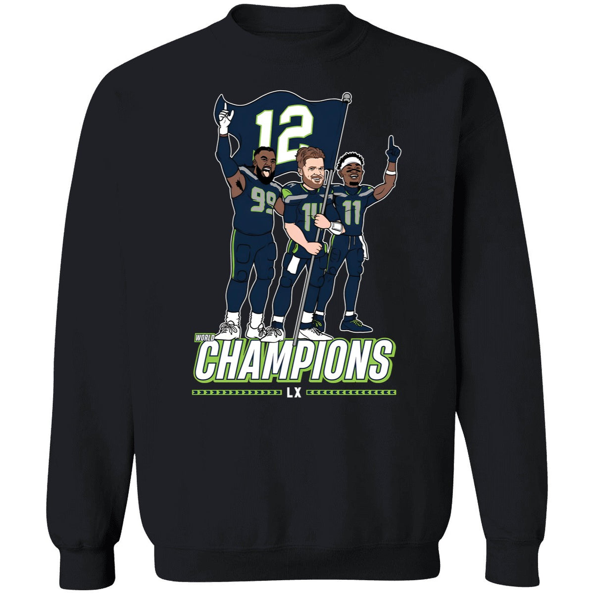 Leonard Williams Sam Darnold Jaxon Smith-njigba Seattle Champions Flag Plant Shirt