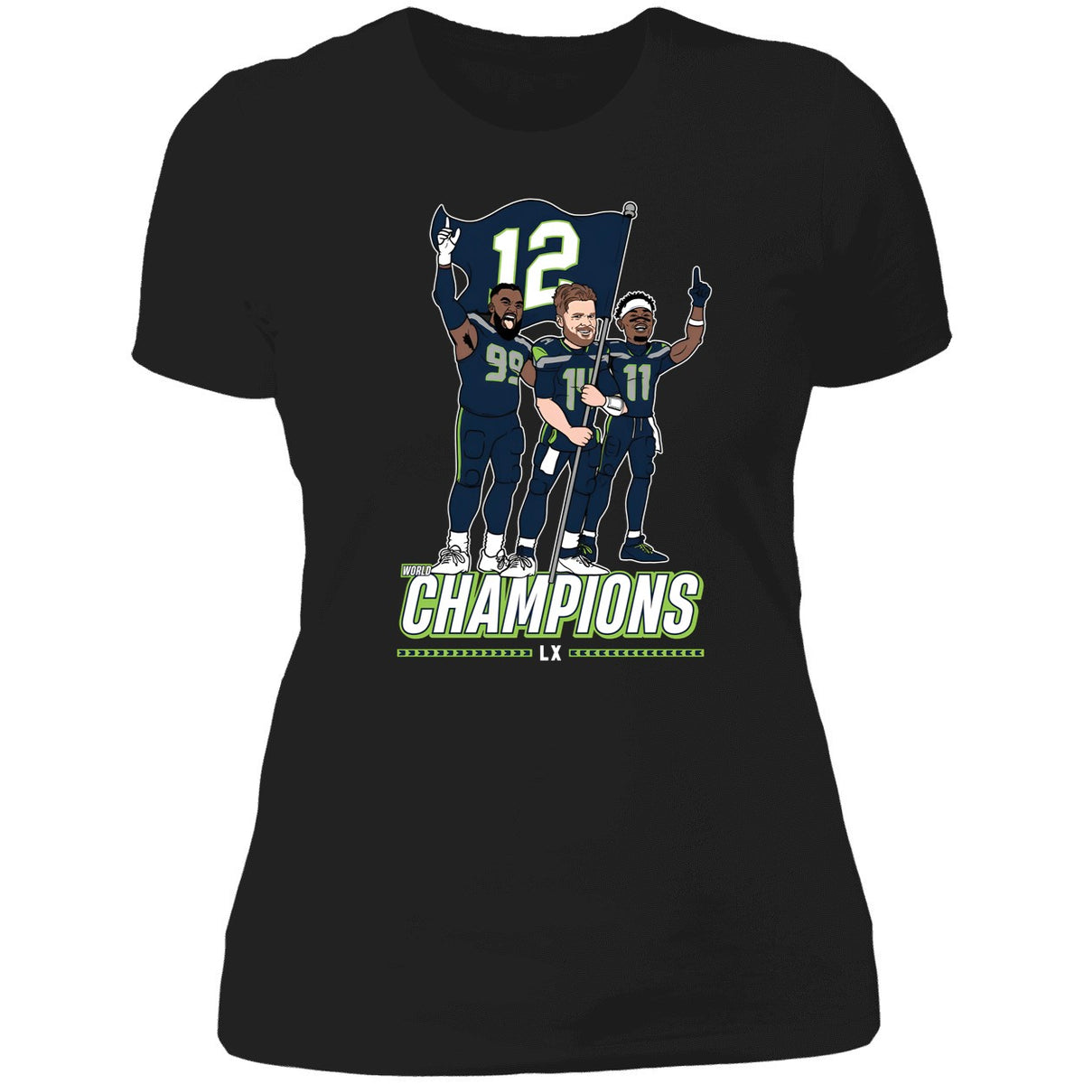 Leonard Williams Sam Darnold Jaxon Smith-njigba Seattle Champions Flag Plant Shirt