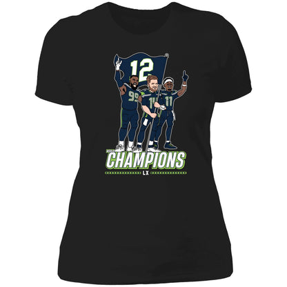 Leonard Williams Sam Darnold Jaxon Smith-njigba Seattle Champions Flag Plant Shirt