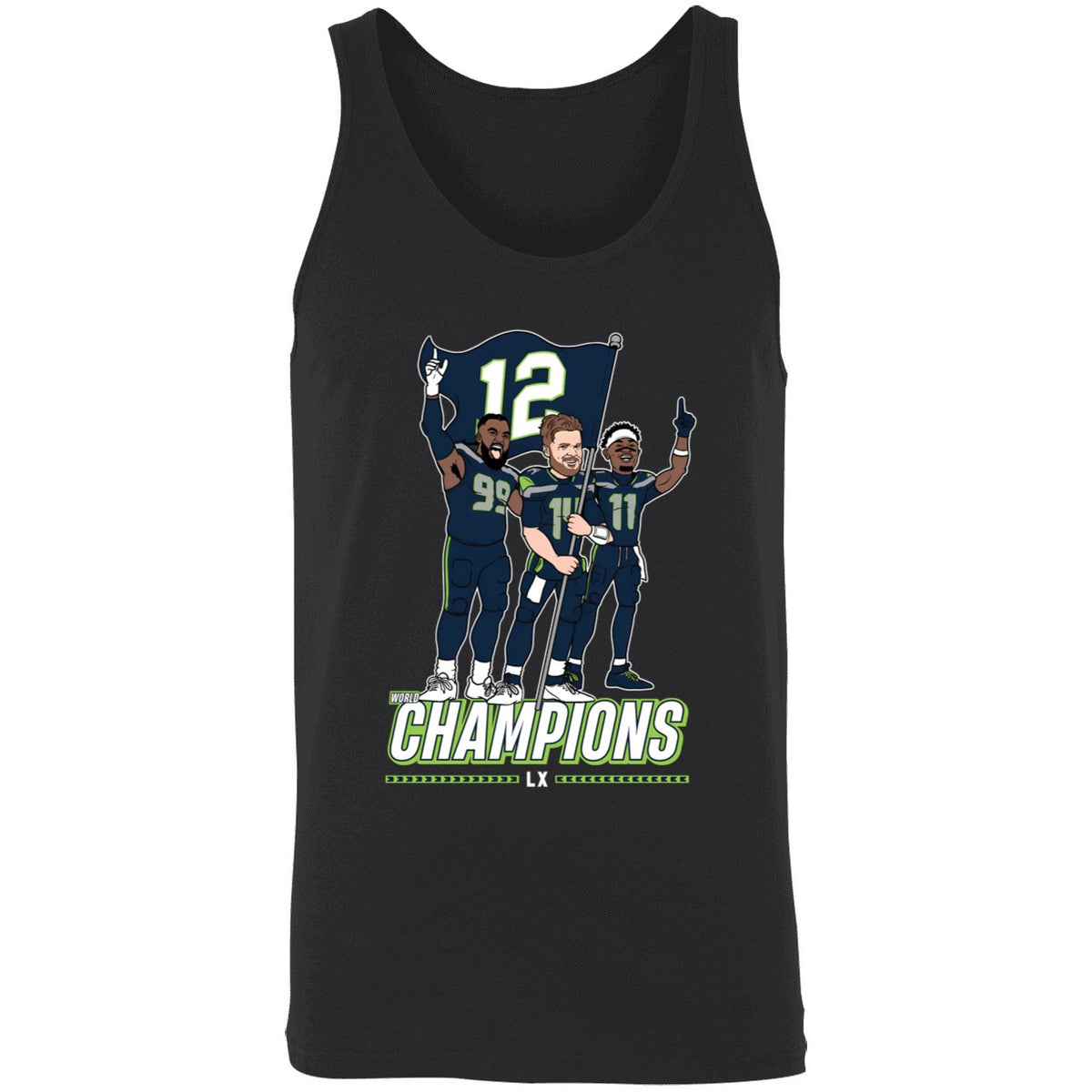 Leonard Williams Sam Darnold Jaxon Smith-njigba Seattle Champions Flag Plant Shirt