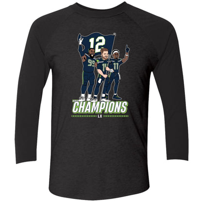 Leonard Williams Sam Darnold Jaxon Smith-njigba Seattle Champions Flag Plant Shirt
