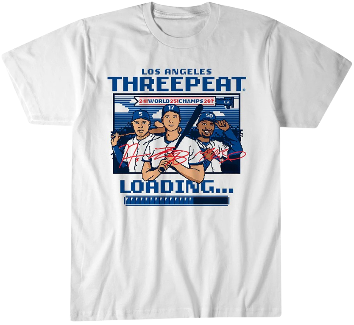 Los Angeles Baseball Threepeat Loading Shirt