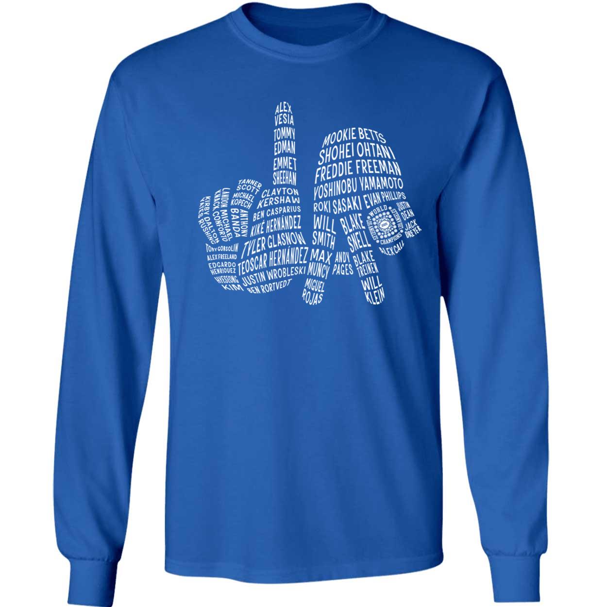 Los Angeles Dodgers 2025 Champs Long Sleeve Shirt