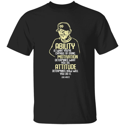 Lou Holtz Ability Motivation Attitude Shirt