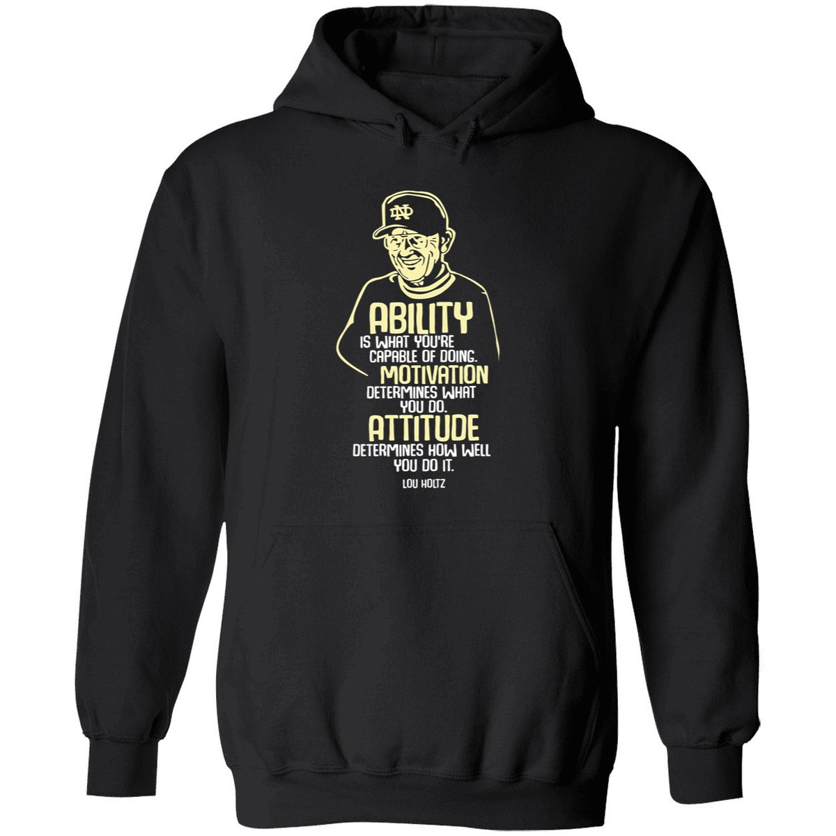 Lou Holtz Ability Motivation Attitude Shirt