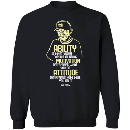 Lou Holtz Ability Motivation Attitude Shirt