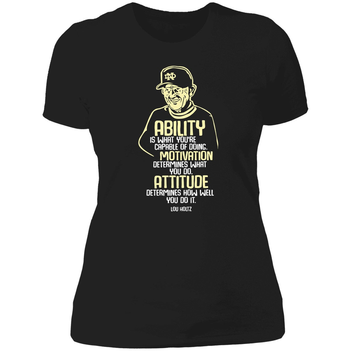 Lou Holtz Ability Motivation Attitude Shirt