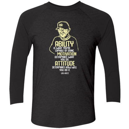 Lou Holtz Ability Motivation Attitude Shirt