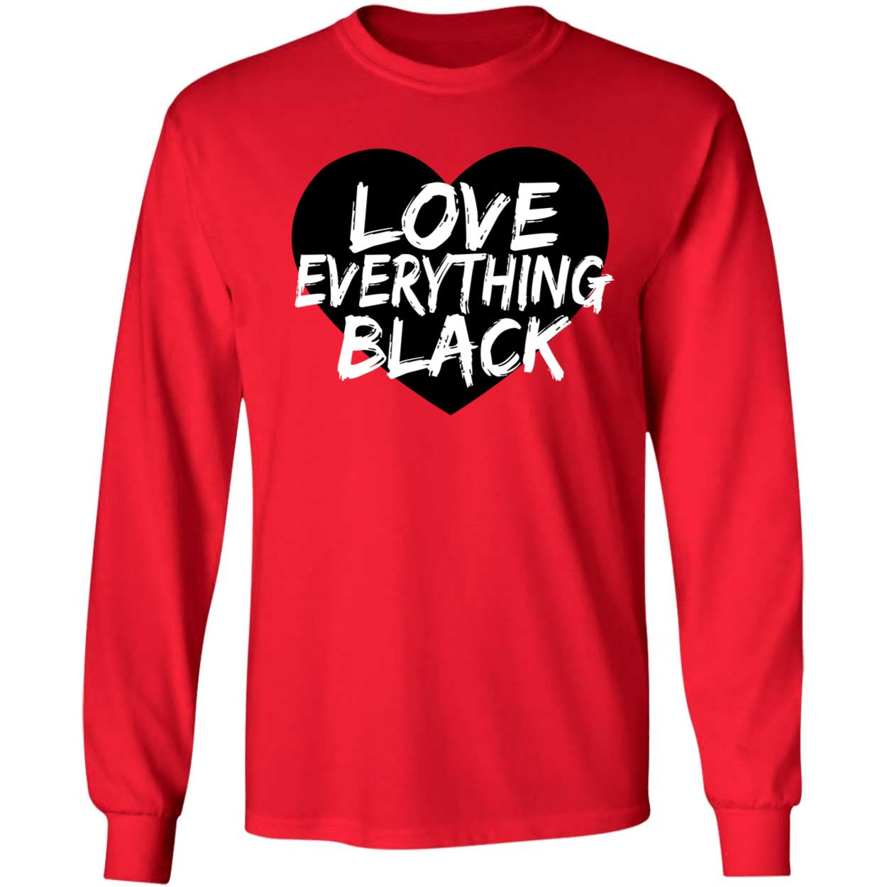 Love Everything Black Long Sleeve Shirt