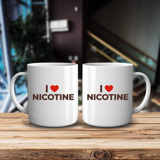 I Heart Nicotine Mug