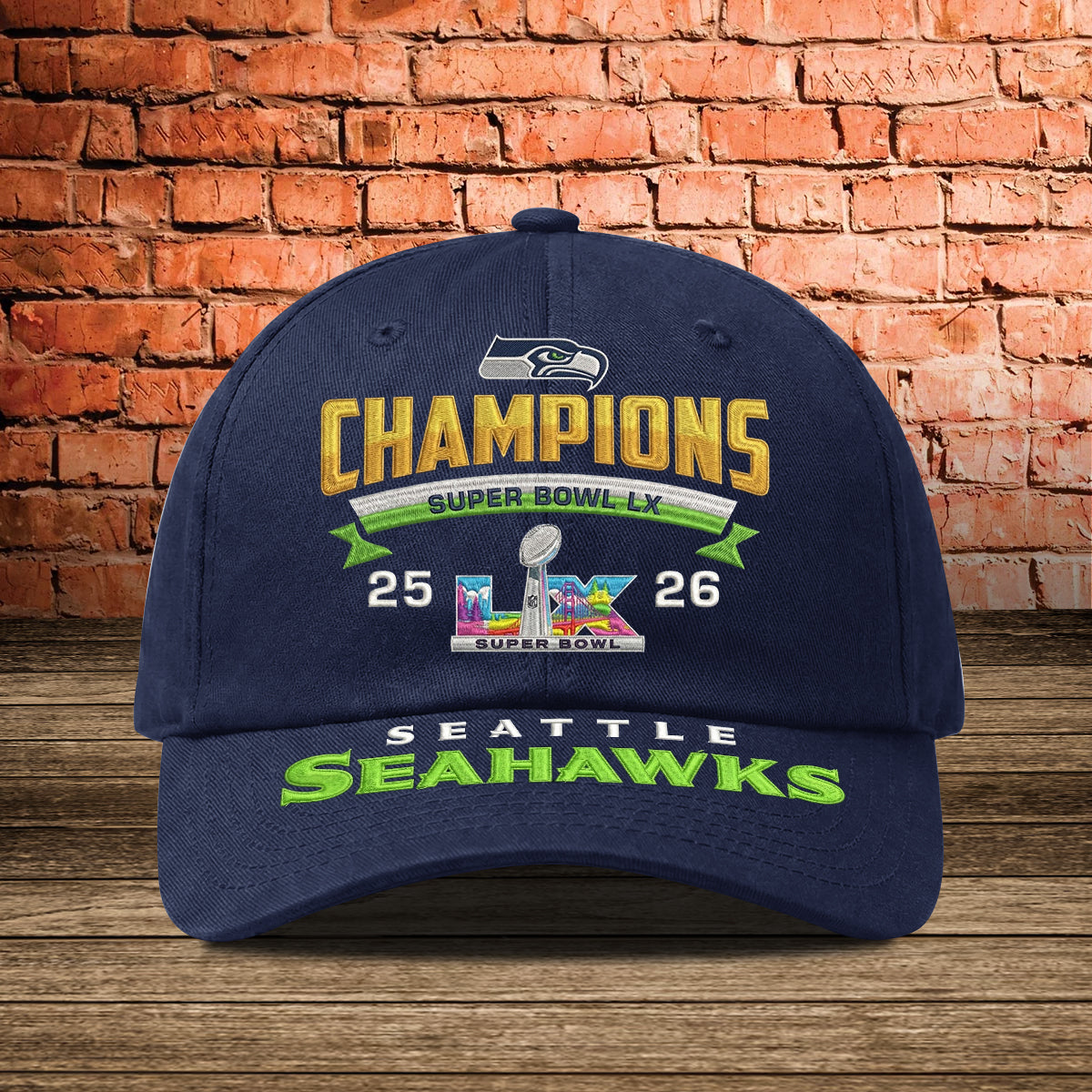 Seahawks 2026 Champions Super Bowl LX Hat