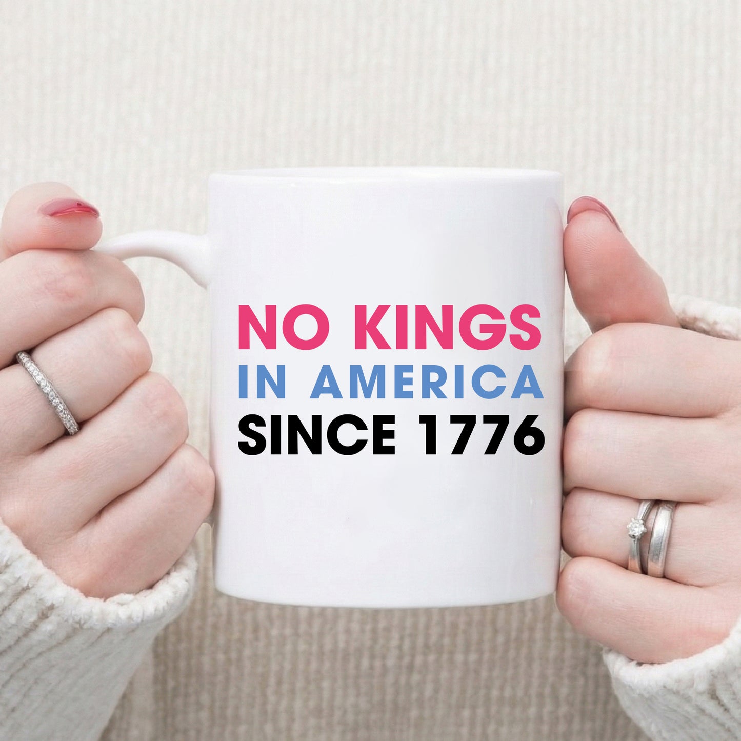 Jamie Lee Curtis No Kings In America Since 1776 Mug