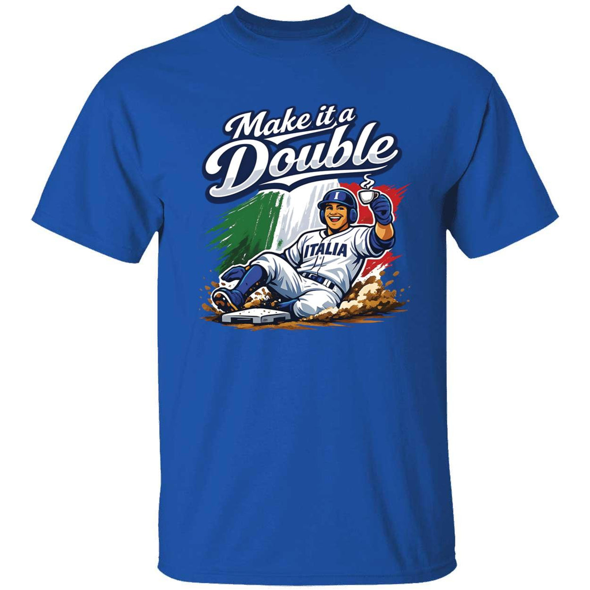 Make It A Double Italia Baseball Shirt