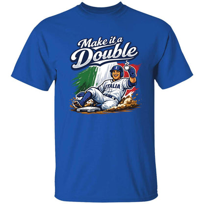 Make It A Double Italia Baseball Shirt