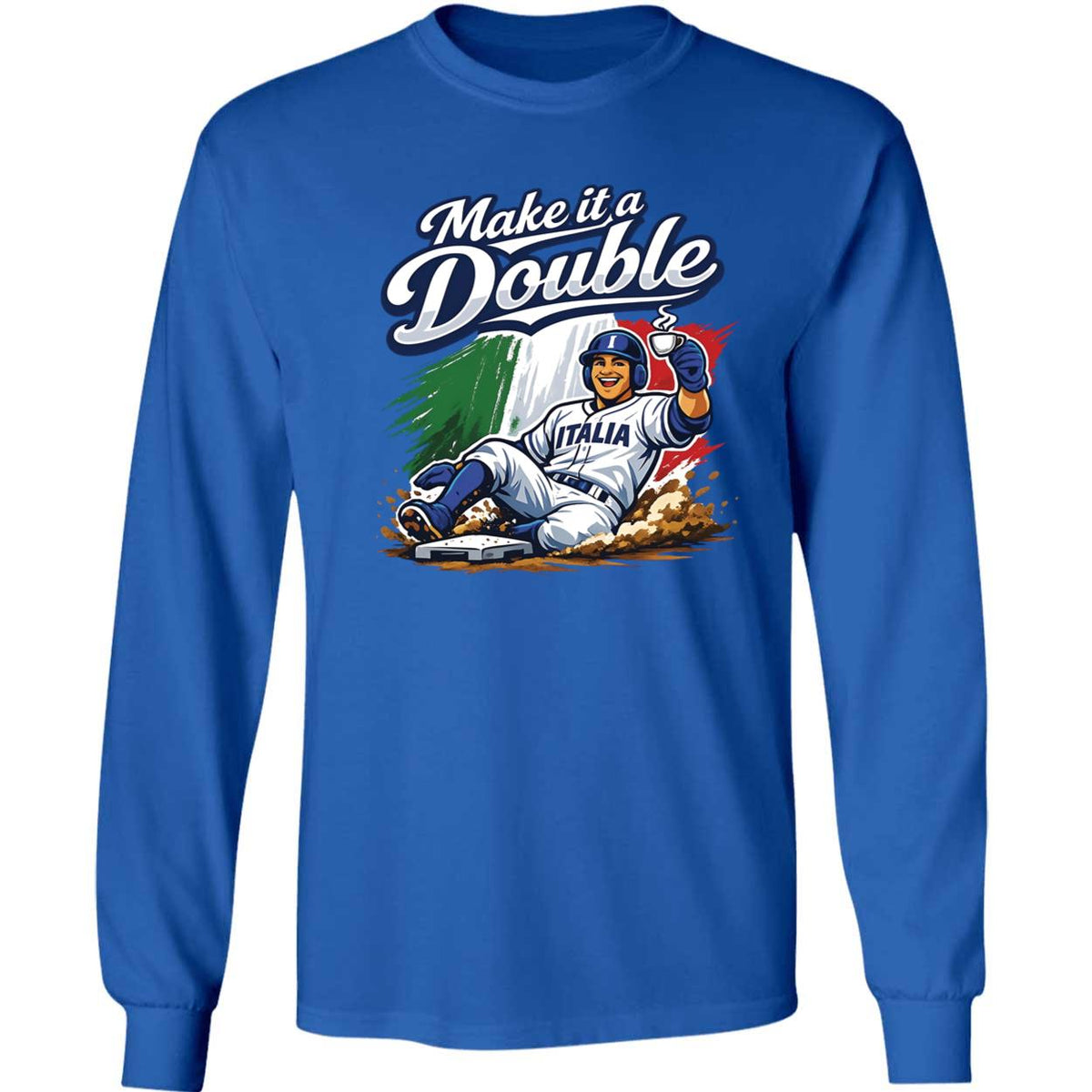 Make It A Double Italia Baseball Shirt