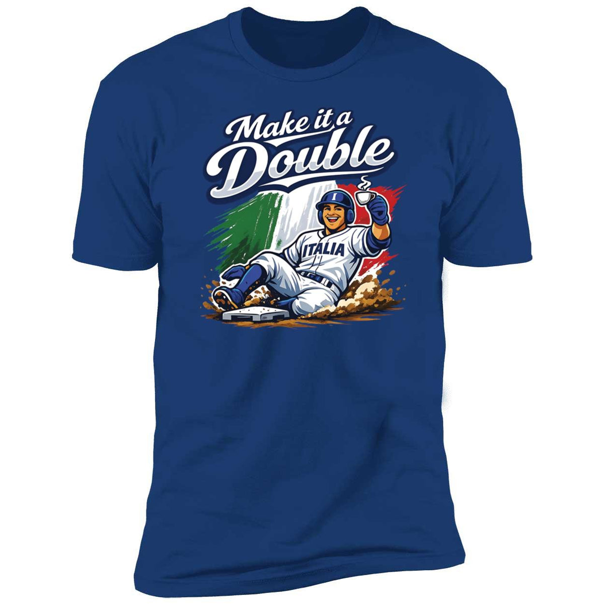 Make It A Double Italia Baseball Shirt