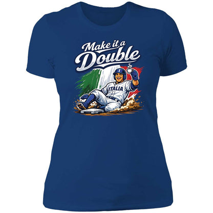 Make It A Double Italia Baseball Shirt