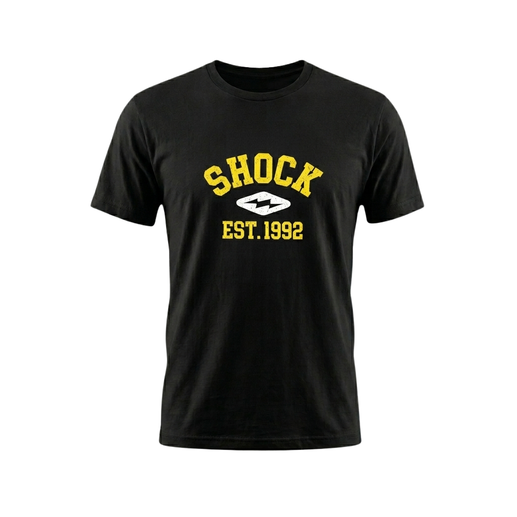 Marcus Fakatou Shock Est 1992 Shirt