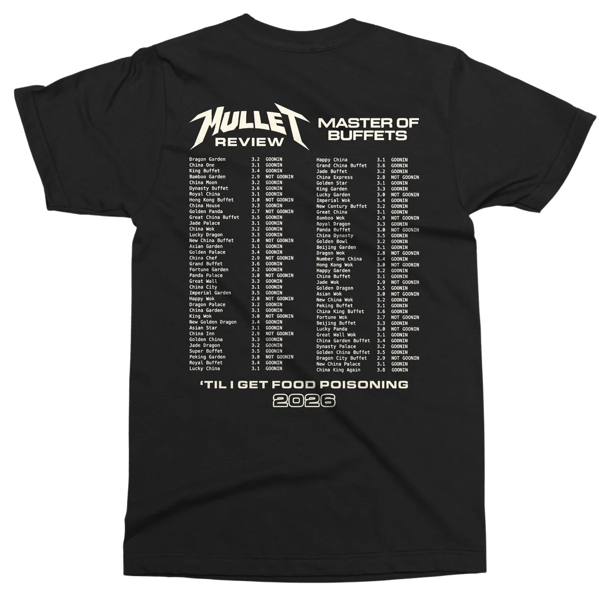 Master Of Buffets Mullet Review Shirt