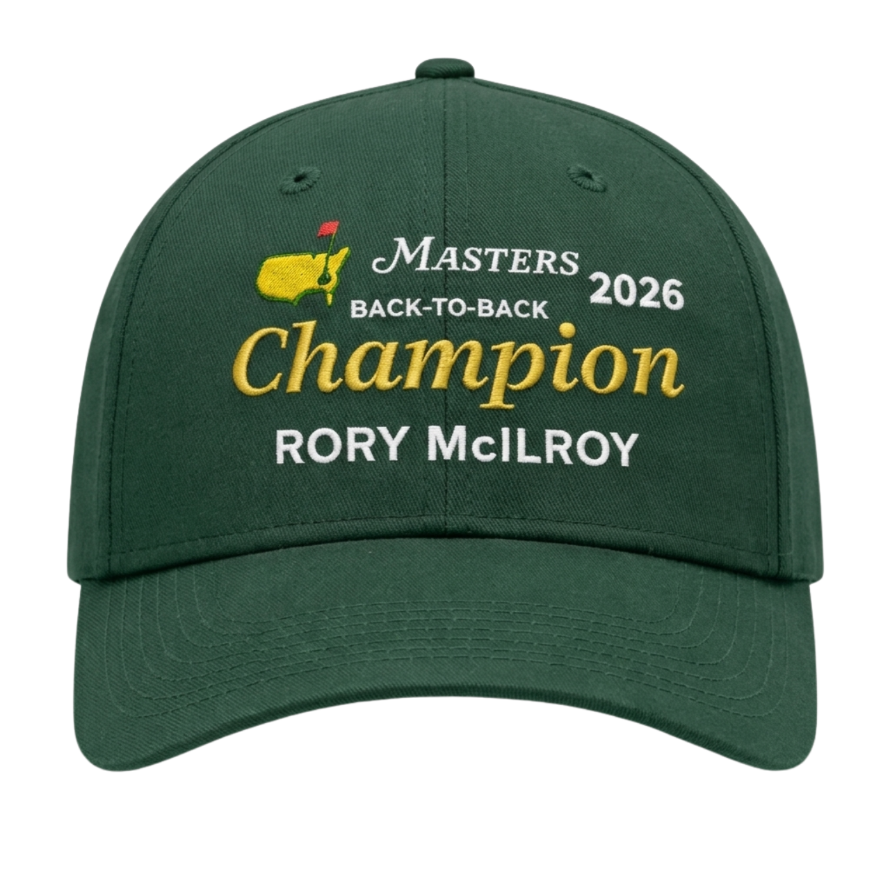 Masters Golf Back To Back Rory Mcilroy Champion 2026 Hat