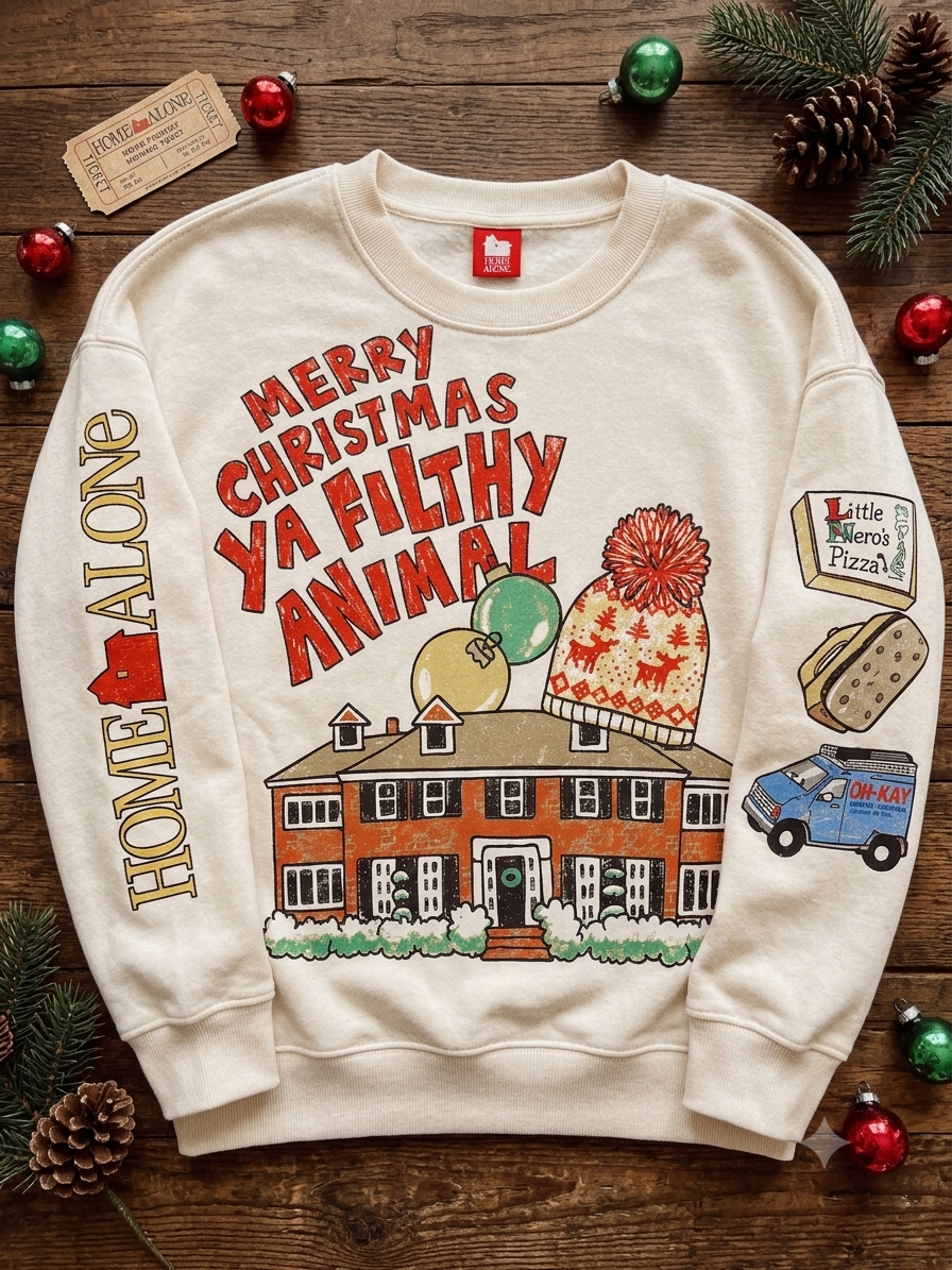 Merry Christmas Ya Filthy Animal Home Alone Sweatshirt