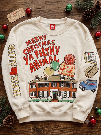 Merry Christmas Ya Filthy Animal Home Alone Sweatshirt