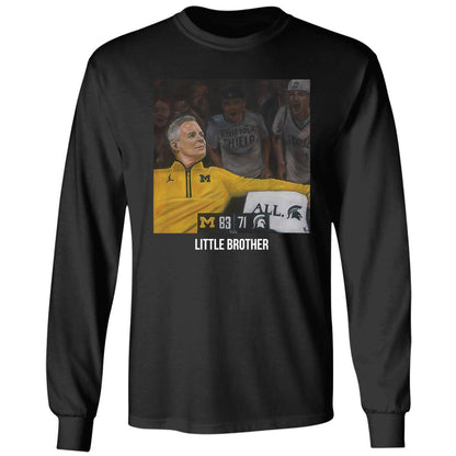 Michigan 83 Michigan State 71 Dusty May Little Brother Shirt