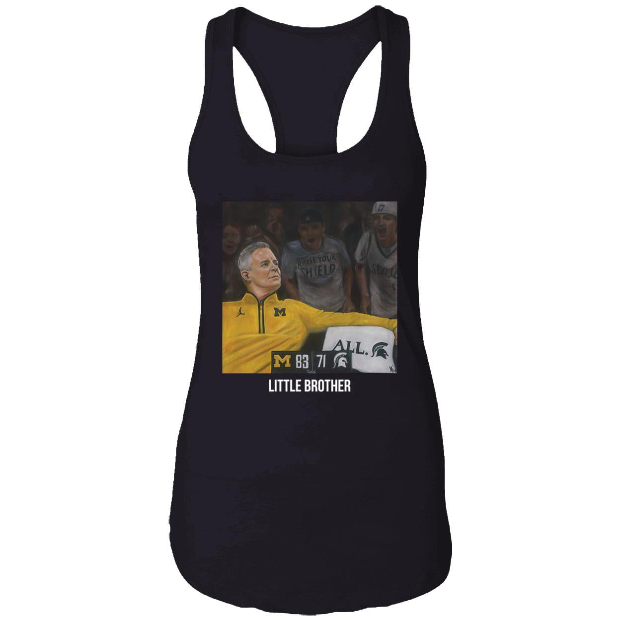 Michigan 83 Michigan State 71 Dusty May Little Brother Shirt