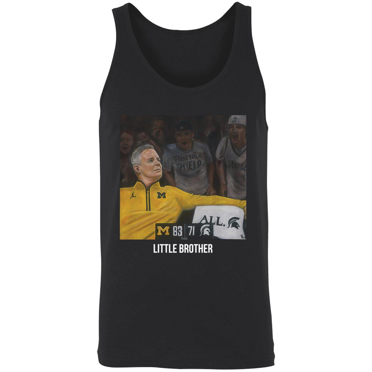 Michigan 83 Michigan State 71 Dusty May Little Brother Shirt
