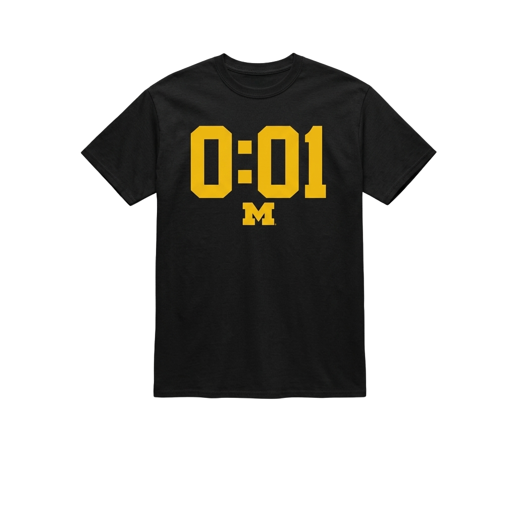 Michigan Football A Lot Can Happen In 0:01 Second Shirt