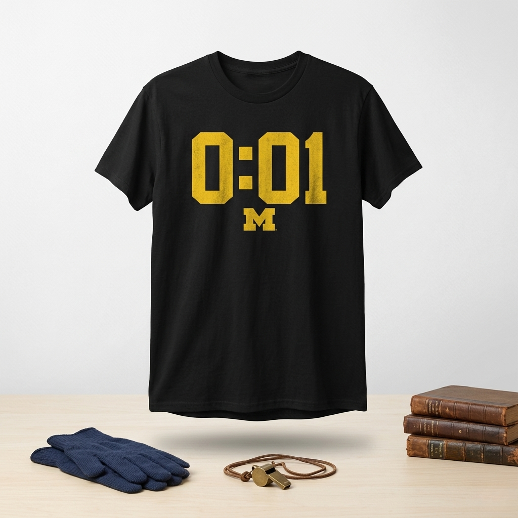 Michigan Football A Lot Can Happen In 0:01 Second Shirt