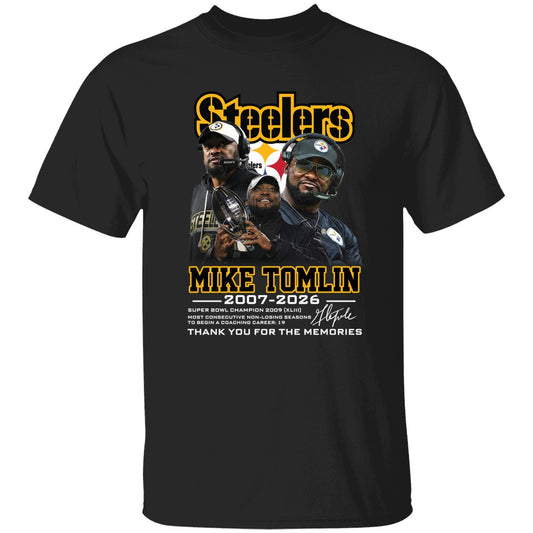 Mike Tomlin Steelers 2007 2026 Thank You For The Memories Shirt