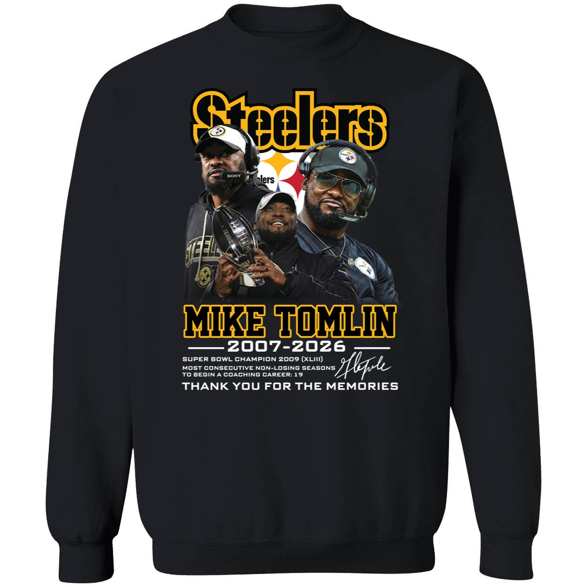 Mike Tomlin Steelers 2007 2026 Thank You For The Memories Shirt