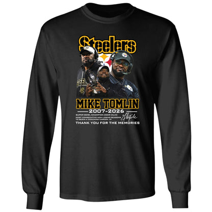 Mike Tomlin Steelers 2007 2026 Thank You For The Memories Shirt