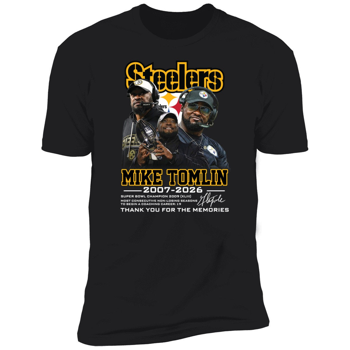 Mike Tomlin Steelers 2007 2026 Thank You For The Memories Shirt