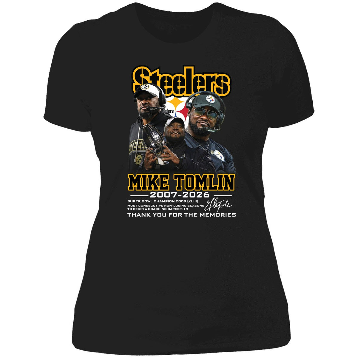 Mike Tomlin Steelers 2007 2026 Thank You For The Memories Shirt